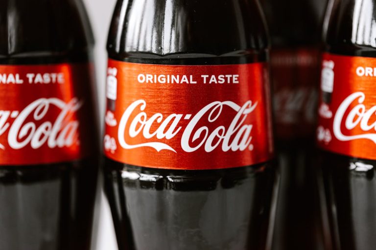 Three Coca-Cola bottles in frame for Coca-Cola update