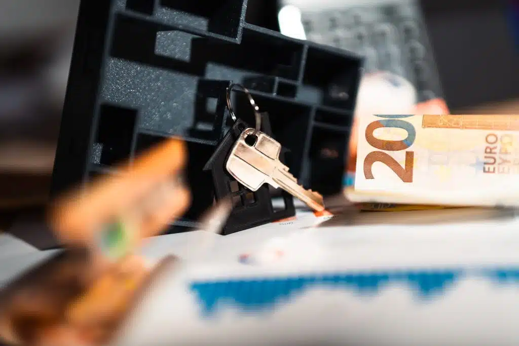 Keys and money on top of a table, types of real estate ownership