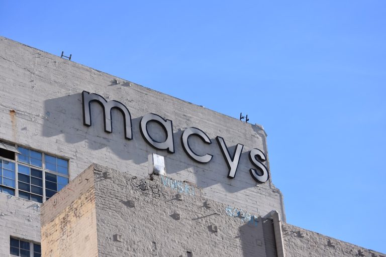 City Photography of Macy's Sign in San Francisco, California for Macy's news