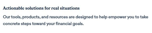 Screenshot of Best Egg loan website about us section