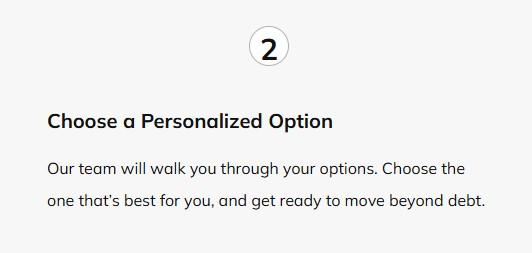 Screenshot of Beyond Finance website section "How It Works"