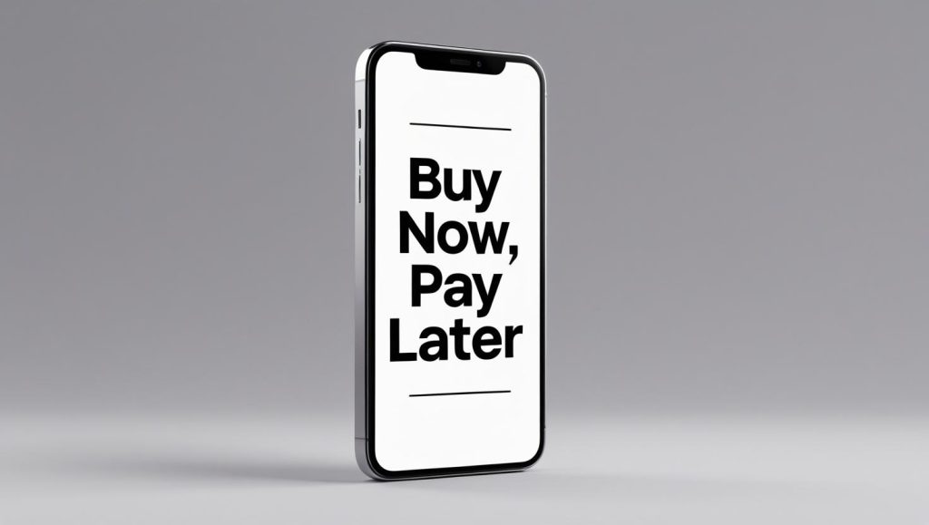 Buy Now, Pay Later on a phone