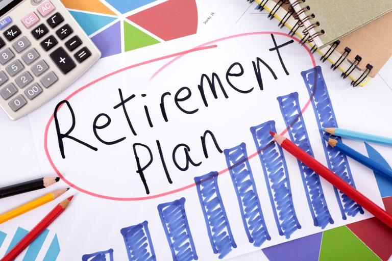 Retirement plan with QLAC concept illustration