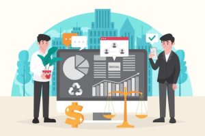 Market value insurance graphic concept