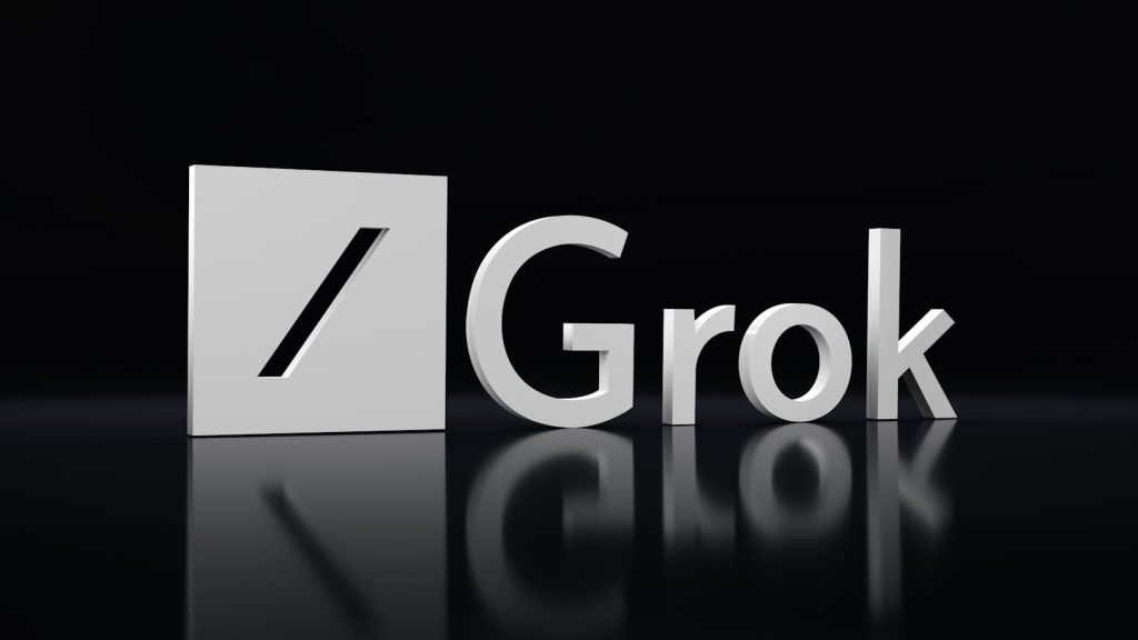 Grok logo for xAI news