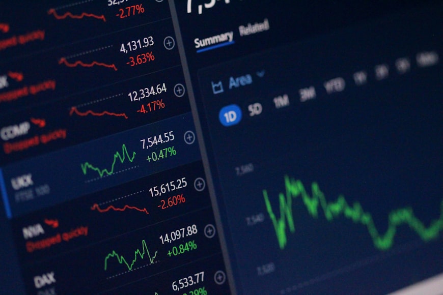 Photo of investment graphs