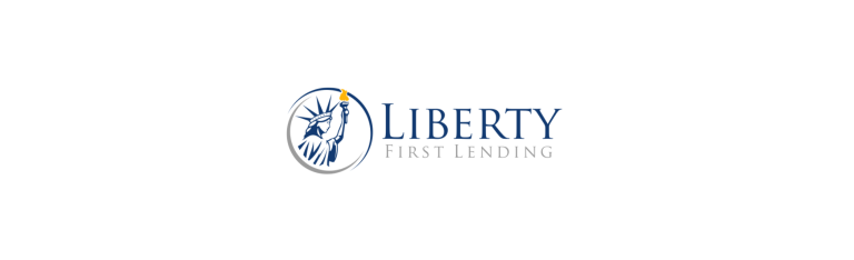Liberty First Lending logo on plain white backgrouind