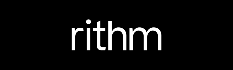 Rithm Capital logo on a plain black background