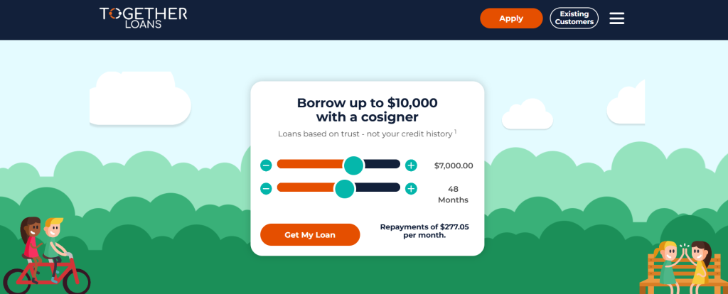 Transform Credit website homepage